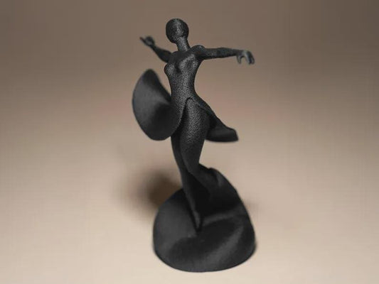 Ballerina Statuette - 3d Druck - metallic handbemalt - Tänzerin