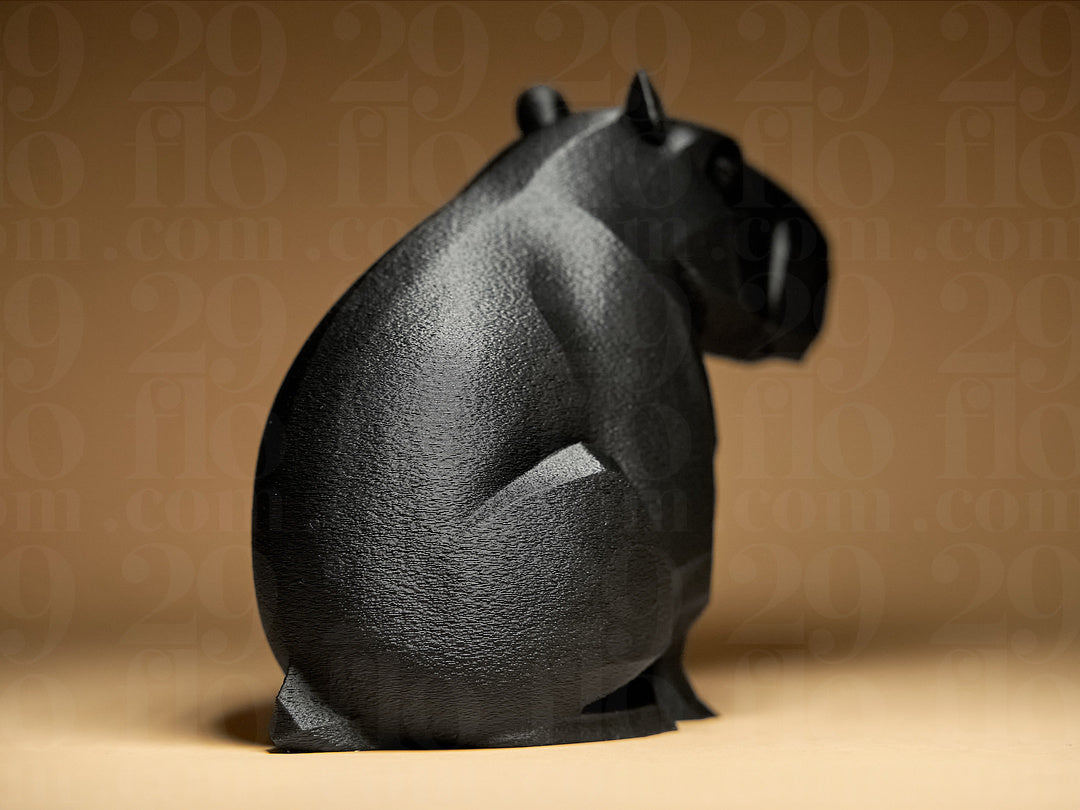 Süßes Geometrisches Capybara – 3D-Druck Skulptur als Deko & Geschenk