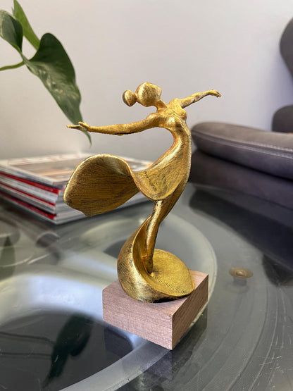 Ballerina Statuette - 3d Druck - metallic handbemalt - Tänzerin