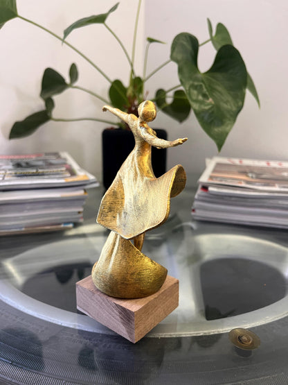 Ballerina Statuette - 3d Druck - metallic handbemalt - Tänzerin