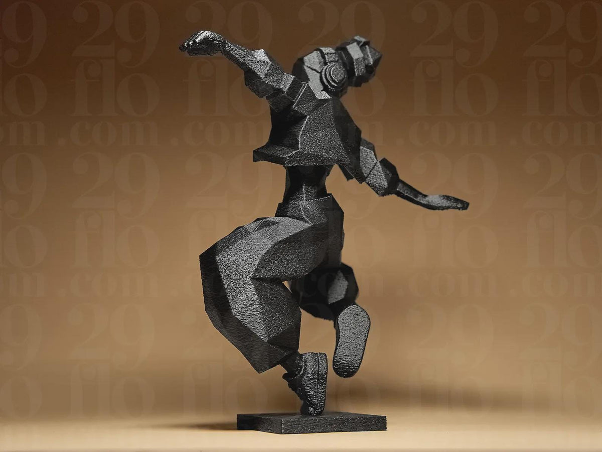 HipHop Dancer – 3D-Druck Tanz-Skulptur, auf Wunsch handbemalt