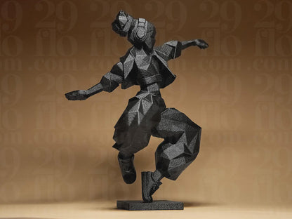 HipHop Dancer – 3D-Druck Tanz-Skulptur, auf Wunsch handbemalt