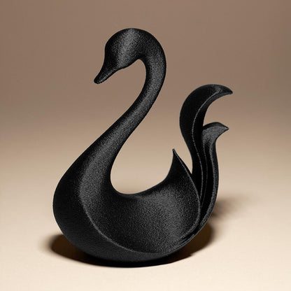 swan sculpture - elegant 3D print - home decor - modern animal figure