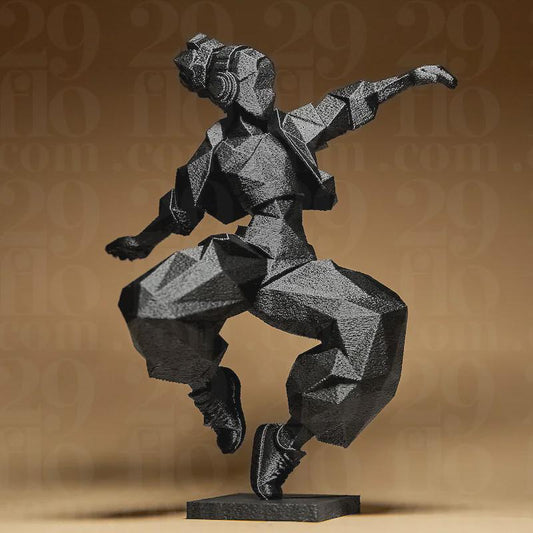 HipHop Dancer – 3D-Druck Tanz-Skulptur, auf Wunsch handbemalt