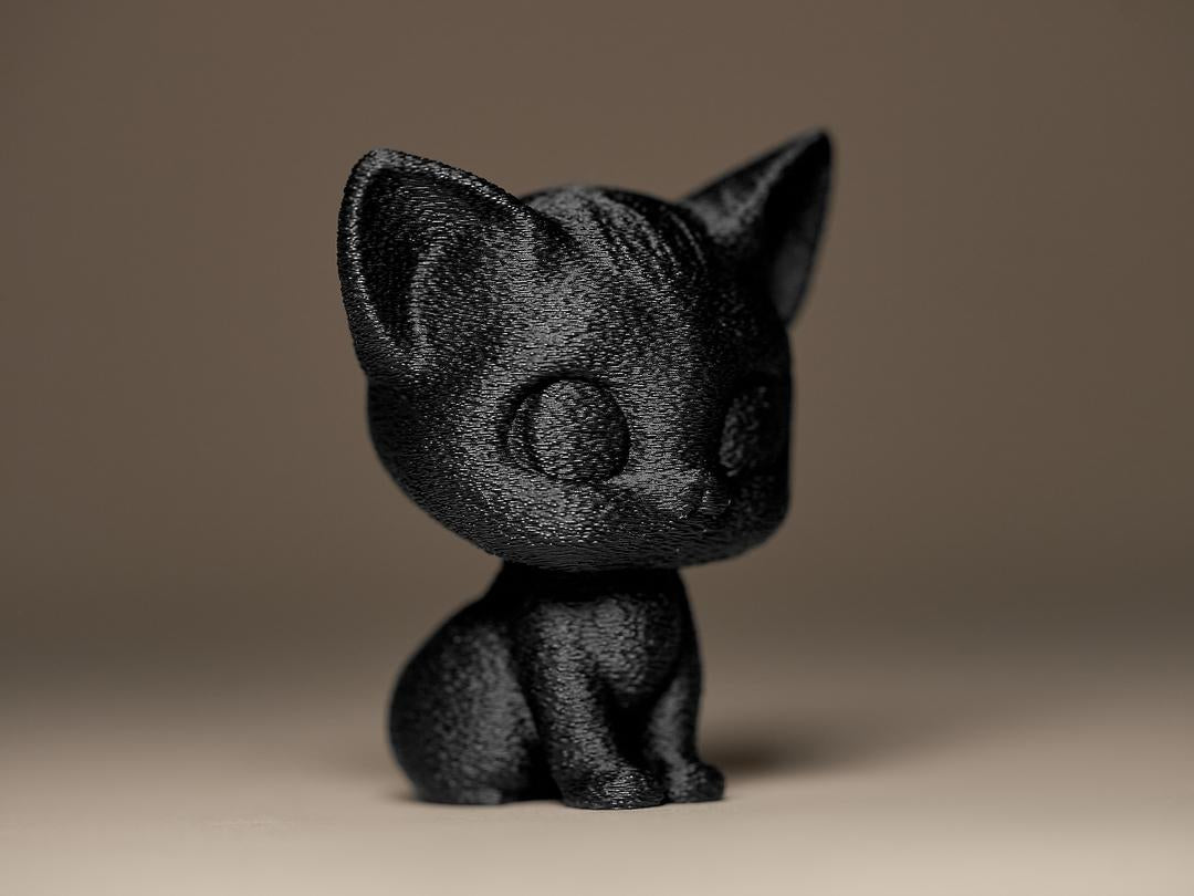 Kätzchen Figur – 3D-Druck Dekoskulptur | Auf Wunsch handbemalt