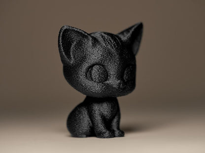 Kätzchen Figur – 3D-Druck Dekoskulptur | Auf Wunsch handbemalt