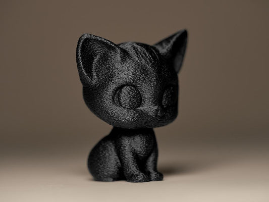 Kätzchen Figur – 3D-Druck Dekoskulptur | Auf Wunsch handbemalt