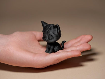Kätzchen Figur – 3D-Druck Dekoskulptur | Auf Wunsch handbemalt