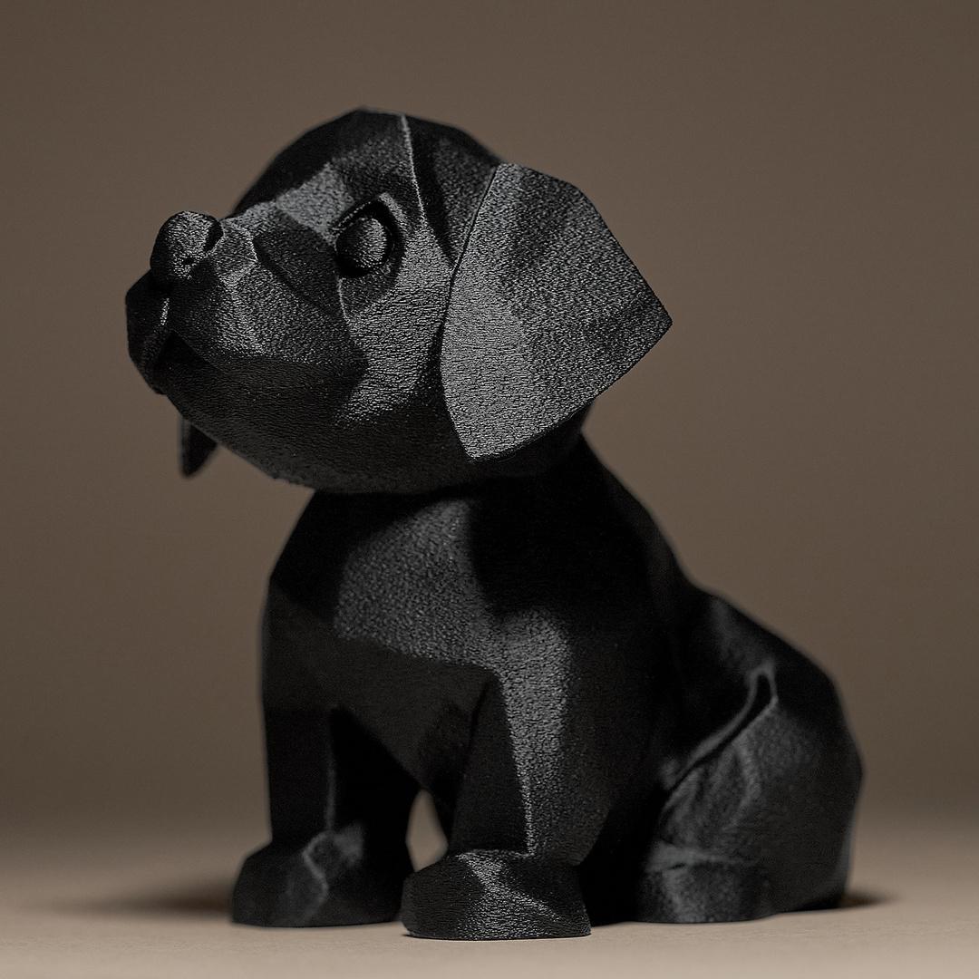 Hündchen Figur – 3D-Druck Dekoskulptur | Auf Wunsch handbemalt