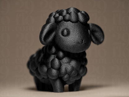 Lämmchen Figur – 3D-Druck Dekoskulptur | Auf Wunsch handbemalt