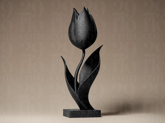 Tulip Figurine - 3D print - floral sculpture - home decor