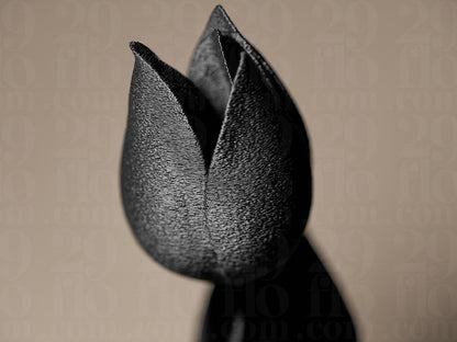 Tulip Figurine - 3D print - floral sculpture - home decor