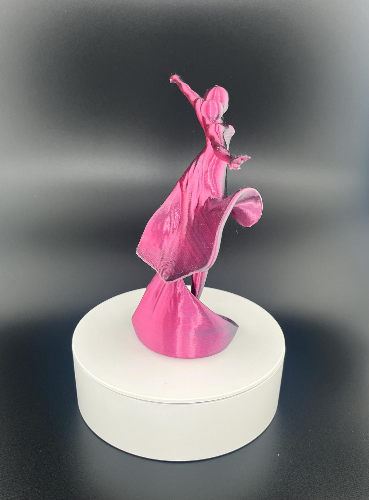 Ballerina Statuette - 3d Druck - metallic handbemalt - Tänzerin