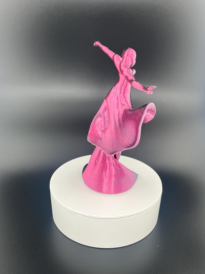 Ballerina Statuette - 3d Druck - metallic handbemalt - Tänzerin