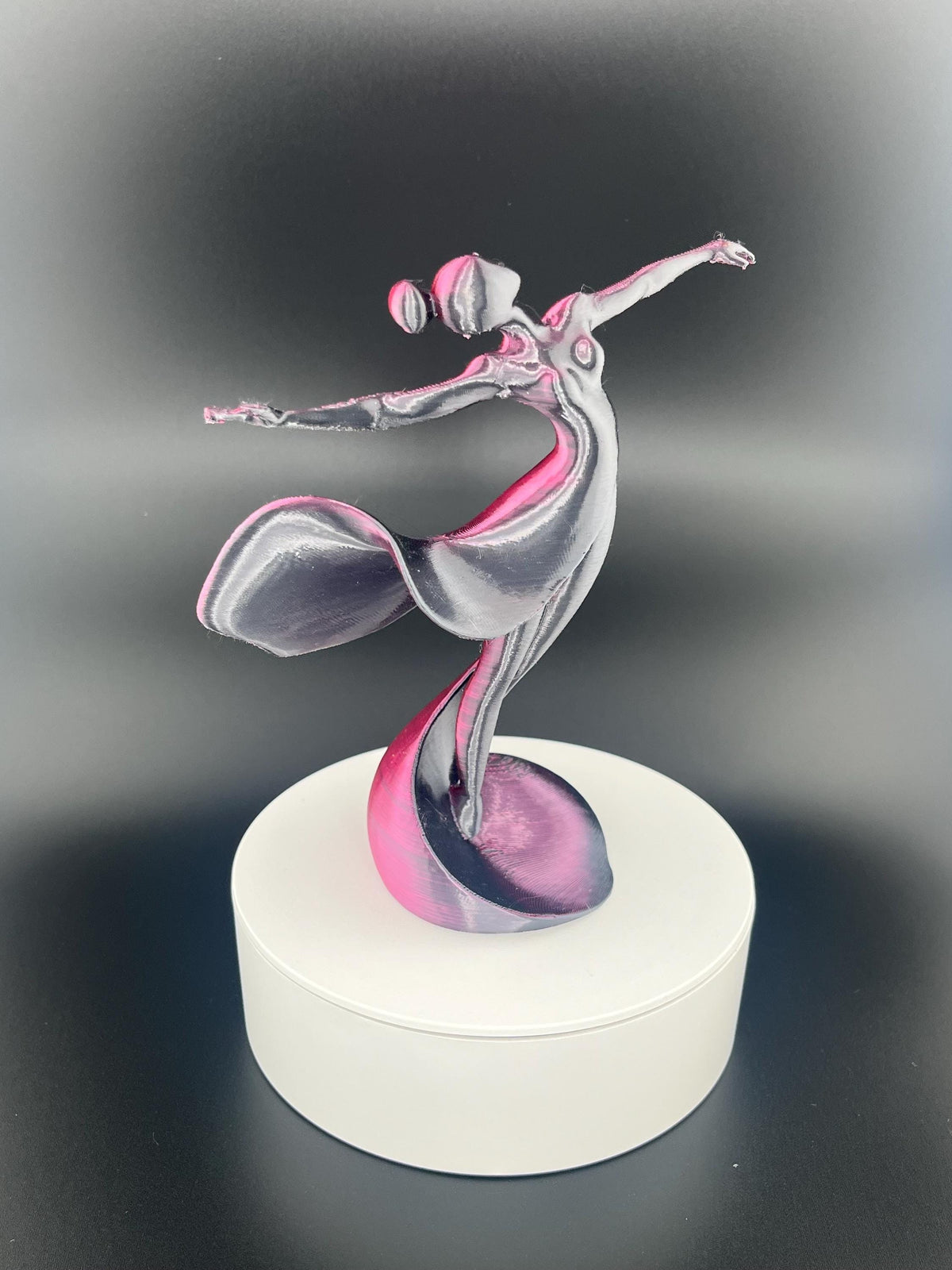 Ballerina Statuette - 3d Druck - metallic handbemalt - Tänzerin