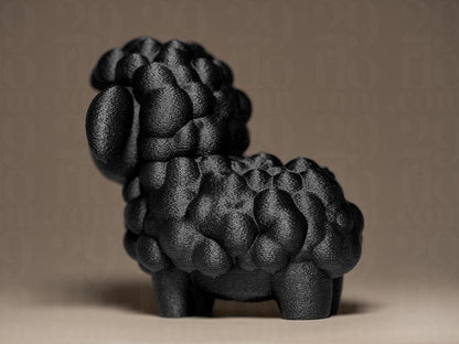 Lämmchen Figur – 3D-Druck Dekoskulptur | Auf Wunsch handbemalt