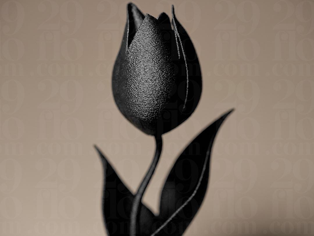 Tulip Figurine - 3D print - floral sculpture - home decor