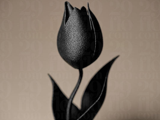 Tulip Figurine - 3D print - floral sculpture - home decor
