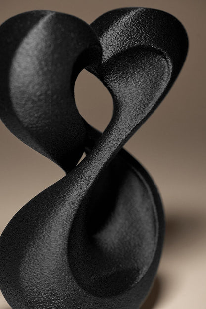 Infinite Heart - 3D print - love sculpture - home decor