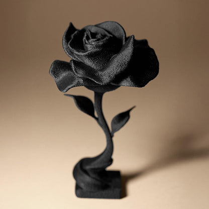 Rose figurine - 3D print - floral sculpture - home decor