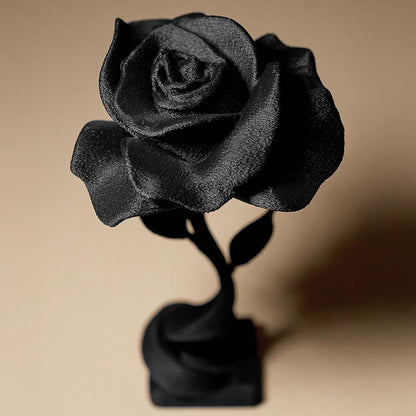 Rose figurine - 3D print - floral sculpture - home decor