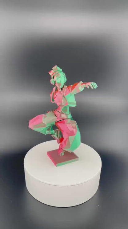 HipHop Dancer – 3D-Druck Tanz-Skulptur, auf Wunsch handbemalt